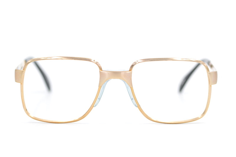 Metzler 7636 vintage glasses. Mens vintage glasses. Mens 70s glasses. 70s square glasses. Gold square vintage glasses. Retro vintage eyewear. 
