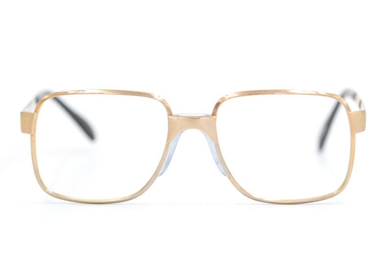 Metzler 7636 vintage glasses. Gold square 70s vintage glasses. Mens 70s glasses. Mens gold square glasses. Retro vintage glasses. 