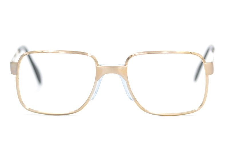 Metzler Uranus 7636 vintage glasses. Gold square metal glasses. 70s square glasses. Mens vintage glasses. Retro glasses. 