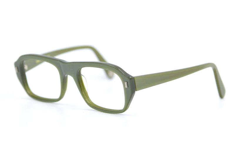 Kirk Originals Lennart Glasses. Green Lennart glasses. Mens green glasses. Retro Glasses. Mens prescription glasses. 