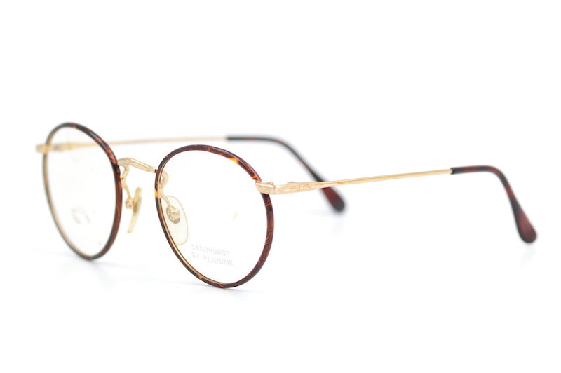 Sandhurst by Pennine vintage glasses. 40s style glasses. Windsor rim glasses. Retro glasses. 