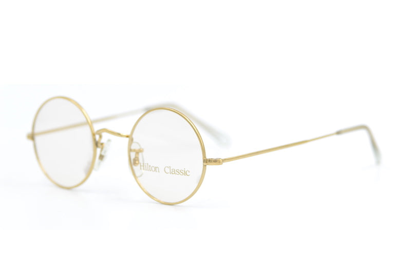 Hilton Classic 2 round glasses. John Lennon glasses. Small round glasses. Gold round glasses. John Lennon round glasses. 