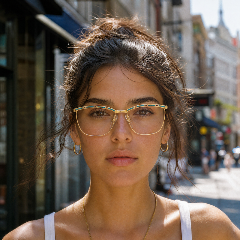 Dior 2720 women's vintage glasses. Gold metal Dior glasses.