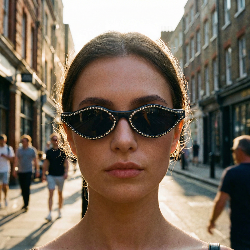 Rare Vintage Sunglasses, French Vintage Sunglasses, Diamante Sunglasses, 1940s vintage sunglasses, 1950s vintage sunglasses