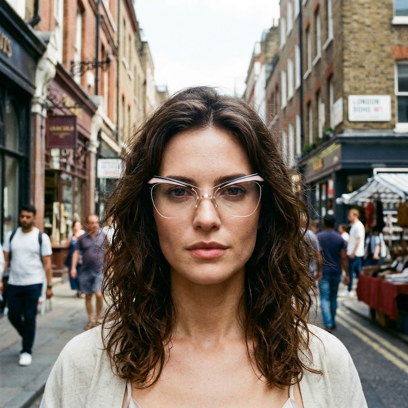 Doris 50s cat-eye women's perspex glasses. Women's 1950's vintage glasses.