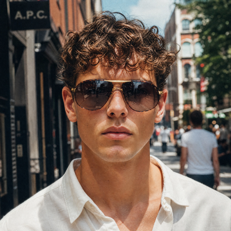 Dunhill 6098 Men's Oversized Aviator Vintage Sunglasses
