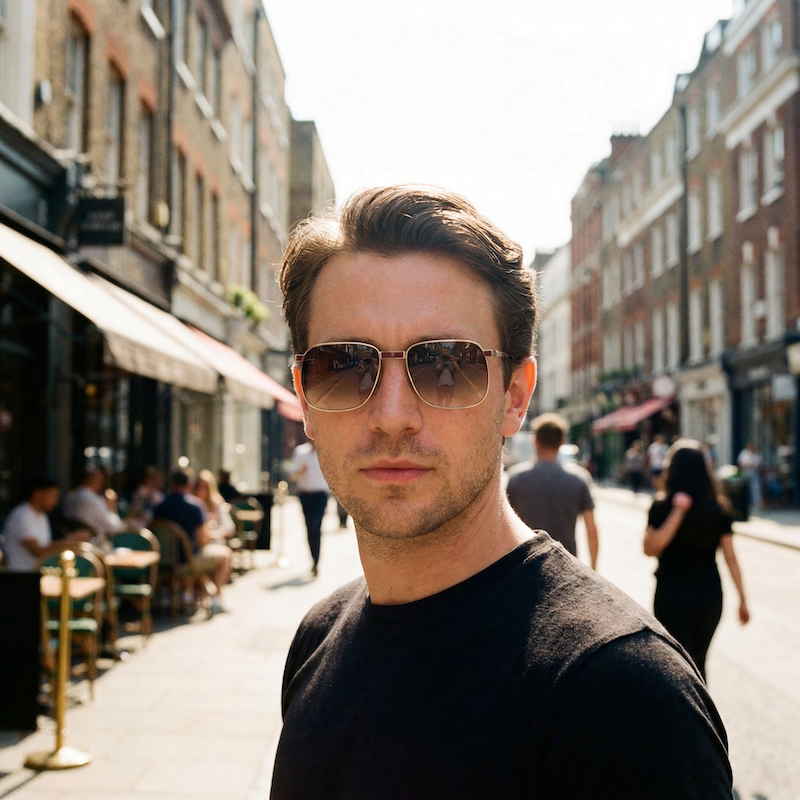 Dunhill 6099 vintage sunglasses. Brad Pitt F1 Movie Sunglasses style. Men's Dunhill oversized sunglasses.