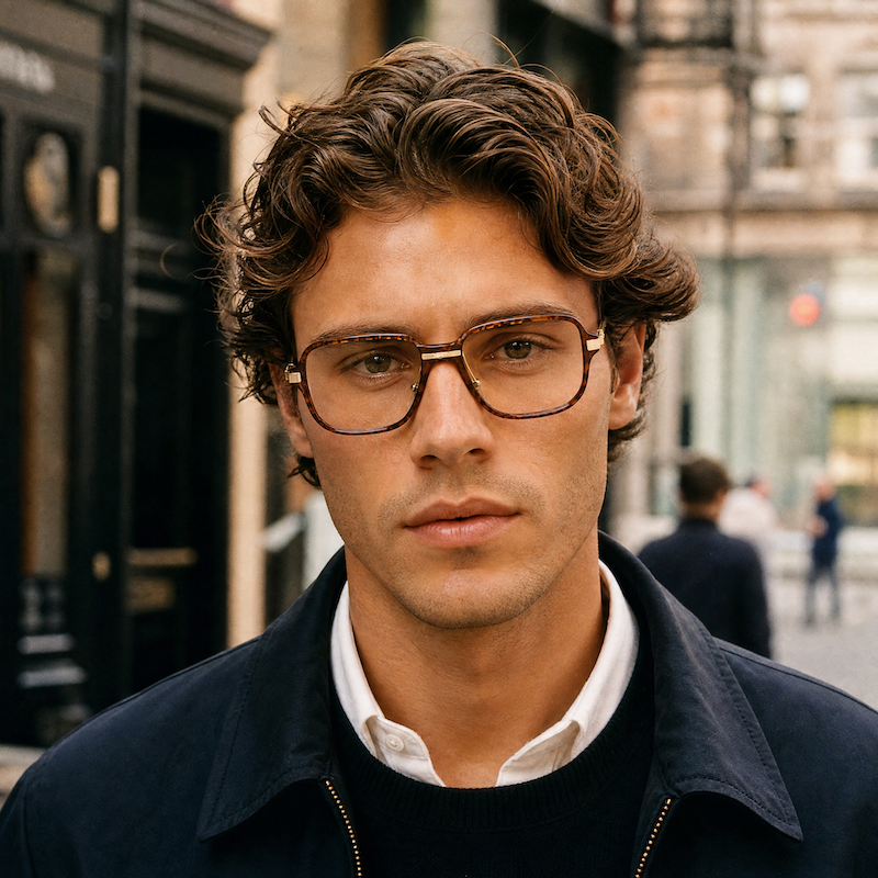 Dunhill 6180 men's vintage luxury glasses.