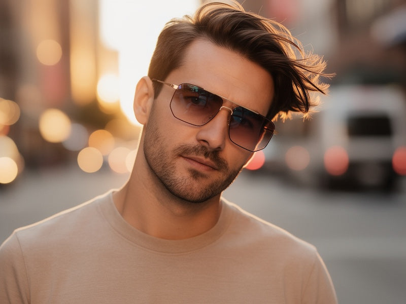 Dunhill 6190 Vintage Sunglasses on model 