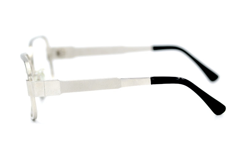 Edgar by Selecta men's 70s vintage silver glasses. 