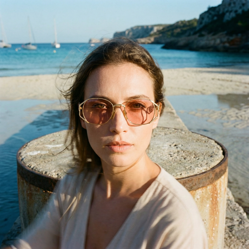 Enrique Loewe Knappe Gaia tinted glasses. Orange tinted glasses. Orange lenses. Glasses with orange lenses. Rare vintage glasses. Women's stylish glasses. 