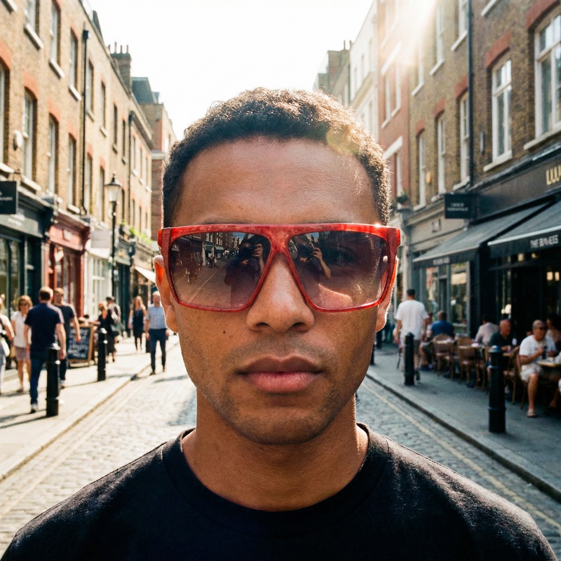 Fendi FS 33 Red vintage sunglasses. Men's oversized sunglasses. 80s Red oversized sunglasses.