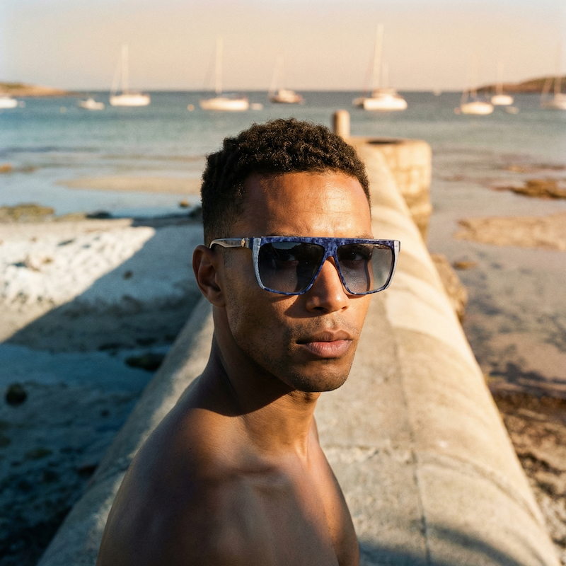 Fendi FS 33 Vintage Sunglasses. Fendi Sunglasses. Vintage Designer Sunglasses. Rare Vintage Sunglasses. Men's oversized blue sunglasses.