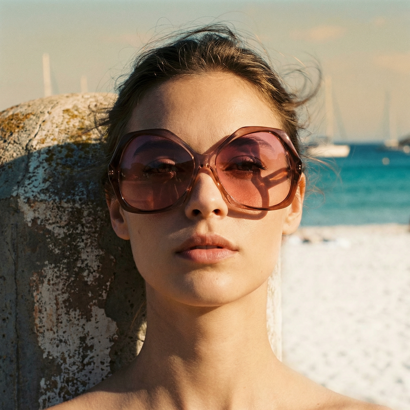 Fruit Salad women's 70s oversized vintage sunglasses. Stylish oversized vintage sunglasses. Oversized sunglasses for women.