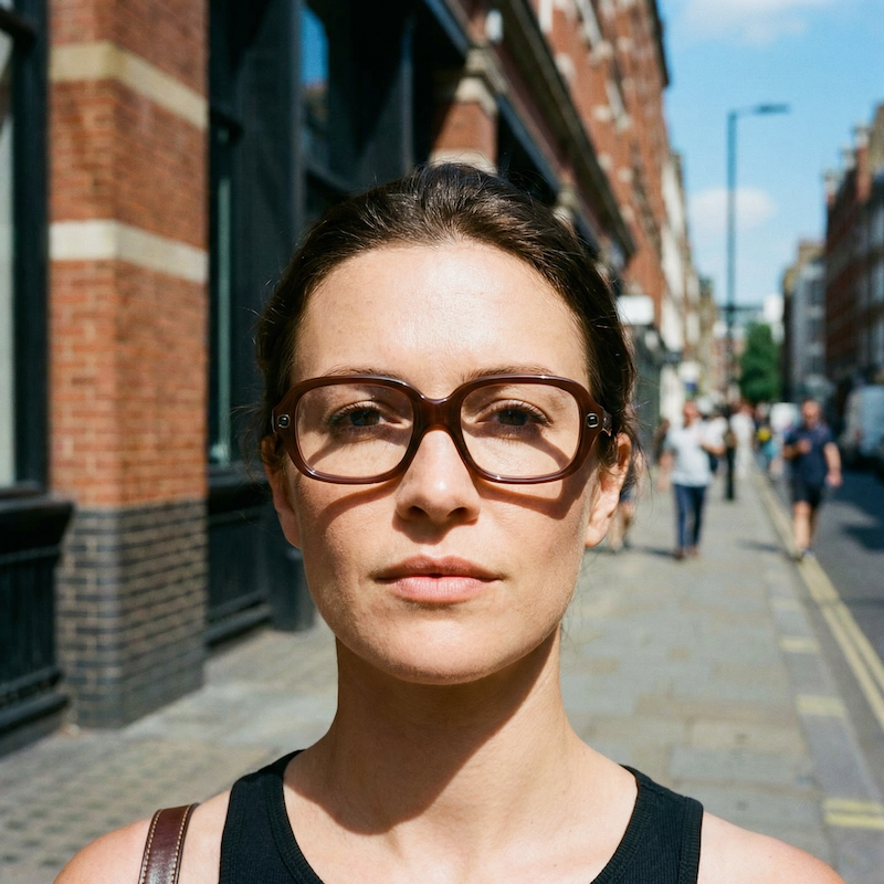 Hazel by Lozza vintage glasses. Petite vintage glasses. Women's petite glasses.