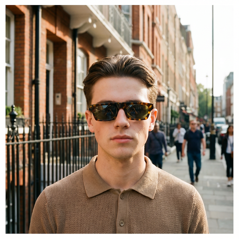 Anglo American Eyewear Grainger vintage sunglasses. Men's vintage sunglasses. Men's mod sunglasses.