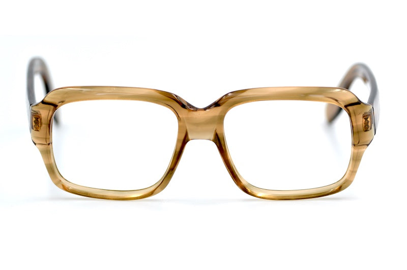 Hadlow by CBM men's 1970s brown square vintage glasses