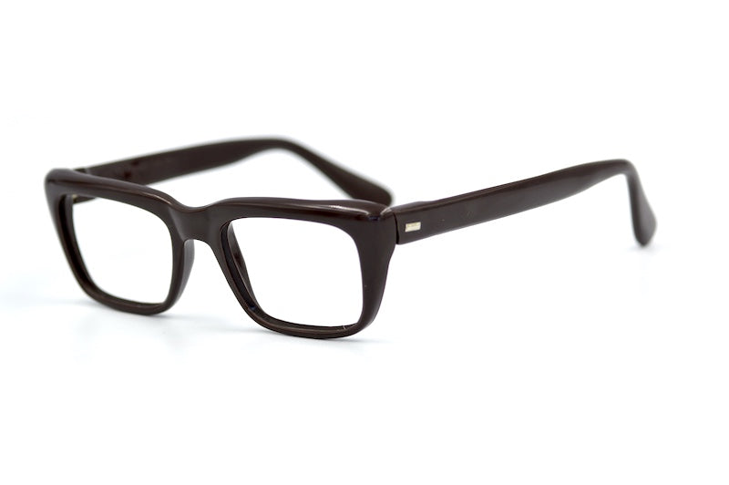 Invincible by Zyloware 1960s Vintage Brown Glasses.