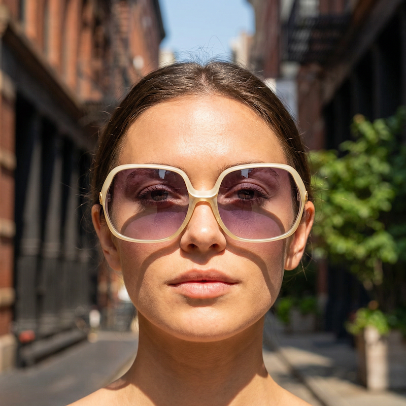 Jacqueline 70s square vintage sunglasses. Square oversized vintage sunglasses. Women's 70s sunglasses. French 70s sunglasses. 