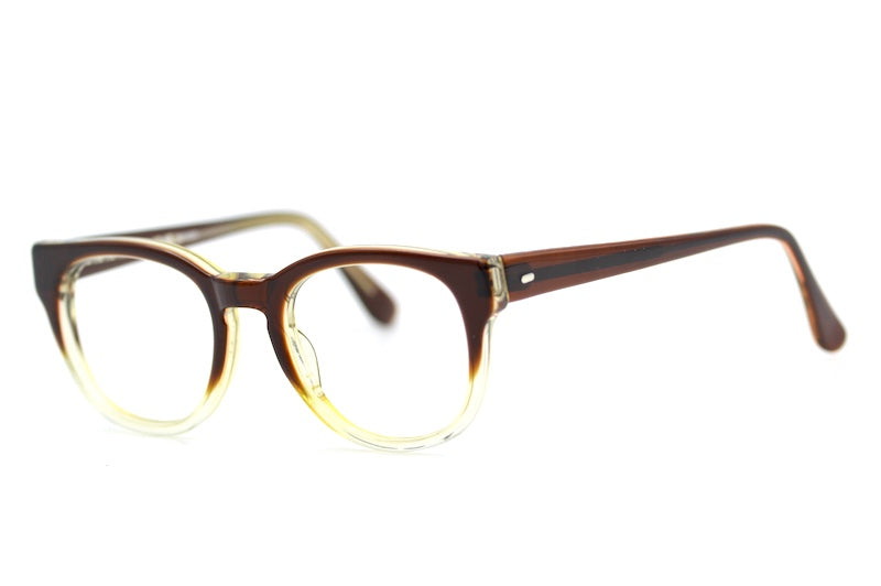 Kelvin brown fade men's 70s vintage glasses. 