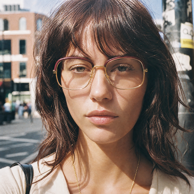 L'AMY Celine women's 70s square vintage glasses.