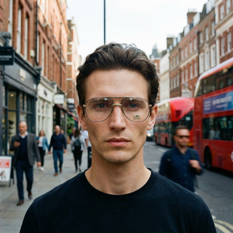 Lacoste 101 Vintage Glasses. Lacoste Aviator Glasses. Men's Vintage Glasses. Men's Aviator Glasses. Men's Designer Glasses. 