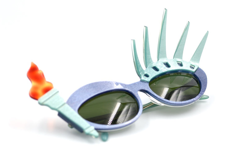 Liberty Flame Anglo American Eyewear Vintage Sunglasses. Statue of Liberty Anglo American Sunglasses.