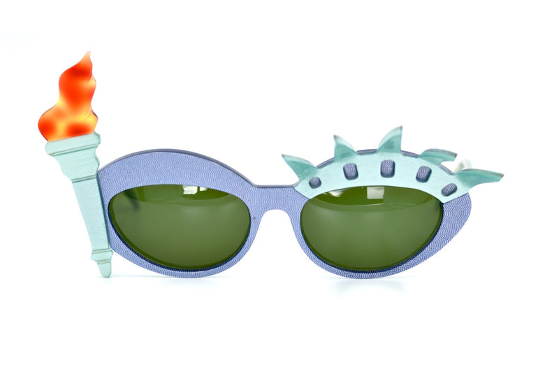 Liberty Flame Anglo American Eyewear Vintage Sunglasses. Statue of Liberty Anglo American Sunglasses.