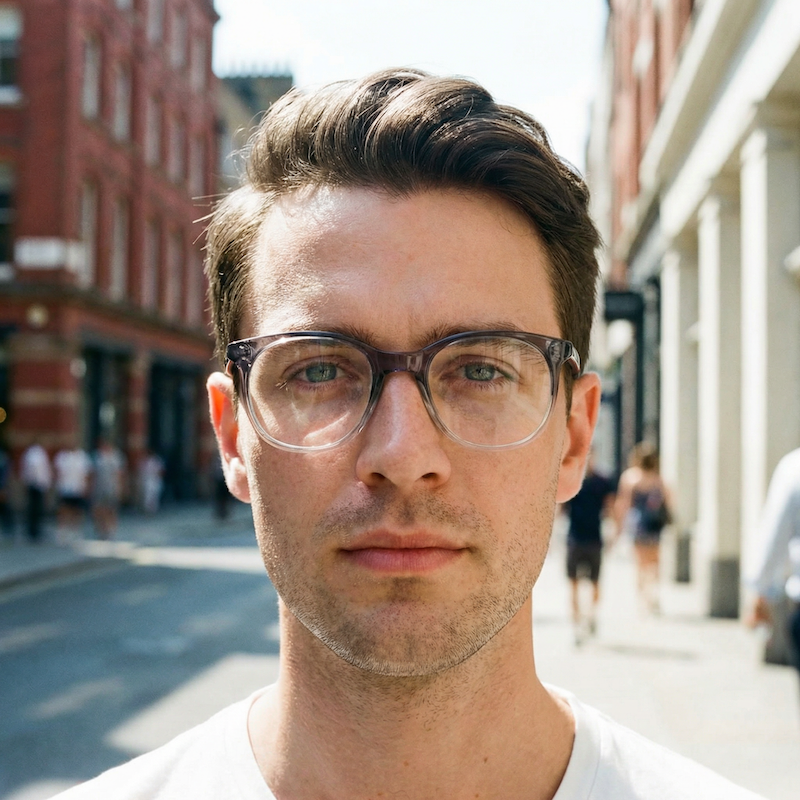 MX80 Mens Vintage Glasses. Merx Vintage Glasses. Cool Vintage Glasses. Glasses Made in UK. Sustainable Glasses.