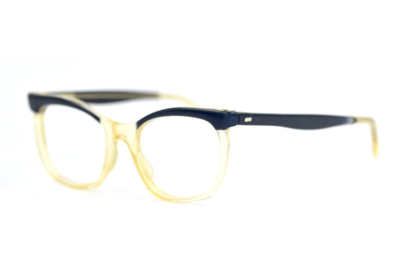 Elaine by Mafline blue and crystal 50s vintage glasses. Women's vintage glasess.