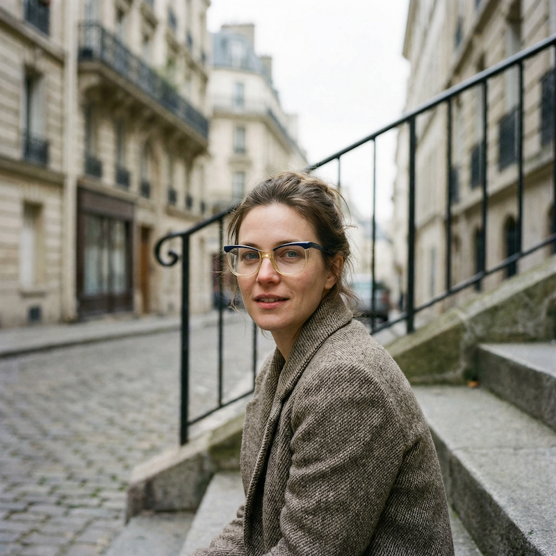 Elaine by Mafline blue and crystal 50s vintage glasses. Women's vintage glasess.