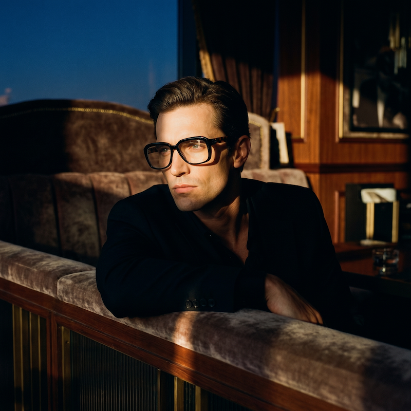 Palmer oversized men's glasses. Michael Caine and Robert De Niro style inspired glasses.