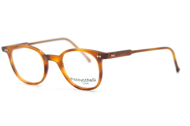 Mazzucchelli 022 Brown retro glasses. NHS style vintage glasses.