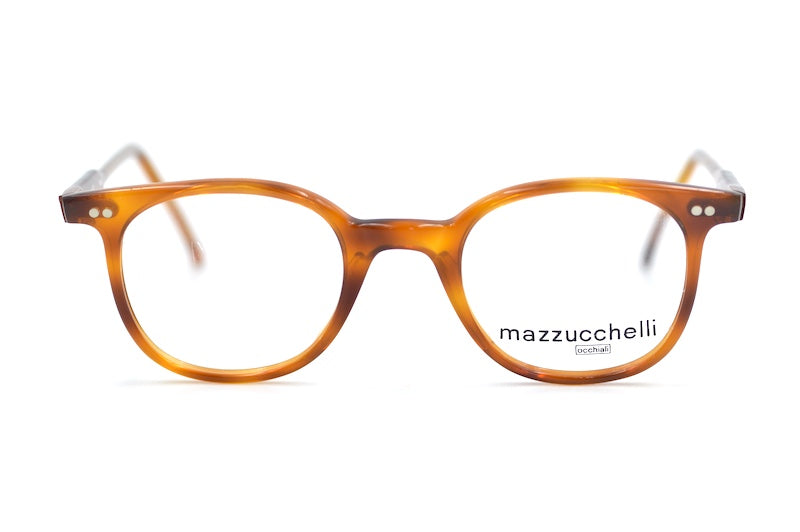 Mazzucchelli 022 Brown retro glasses. NHS style vintage glasses.