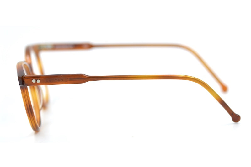 Mazzucchelli 022 Brown retro glasses. NHS style vintage glasses.