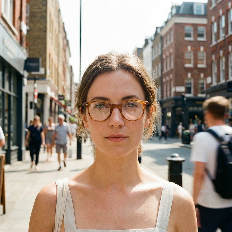 Mazzucchelli 022 Brown retro glasses. NHS style vintage glasses.