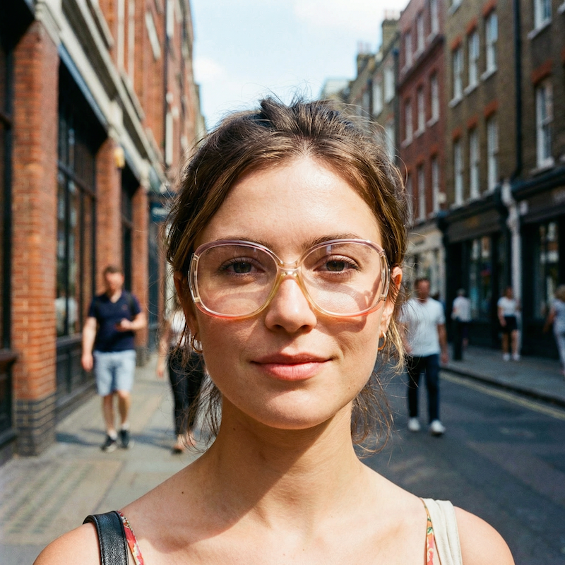 Meg women's 80s oversized vintage glasses. Women's retro style glasses. Deirdre Barlow style glasses.