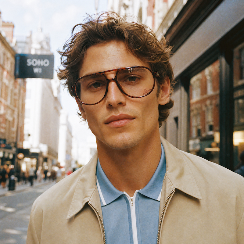Carrera 5333 men's aviator vintage glasses. 