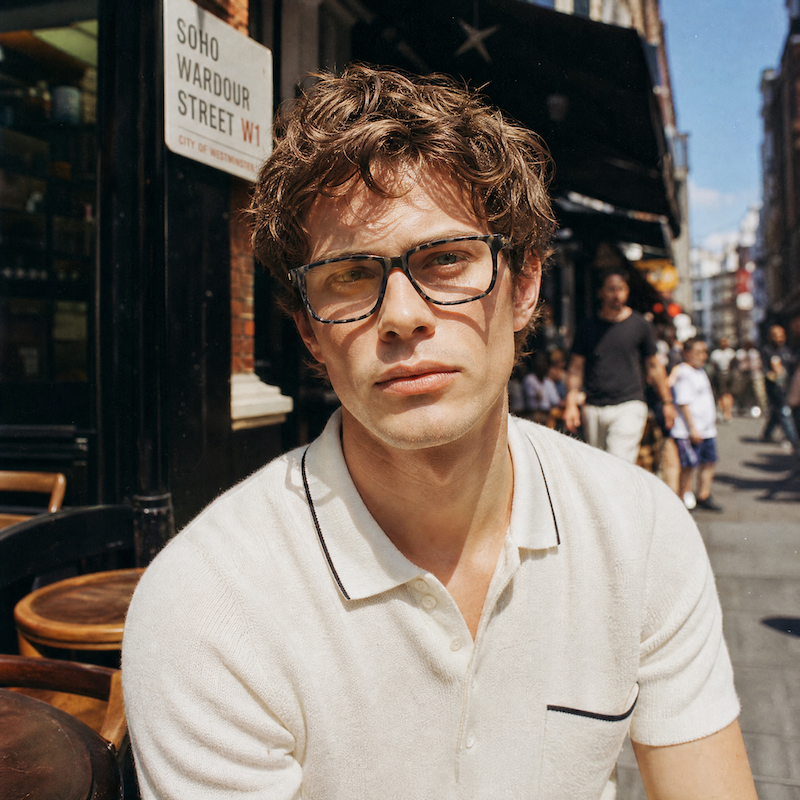 Dunhill 6141 Men's Grey Square Vintage Glasses
