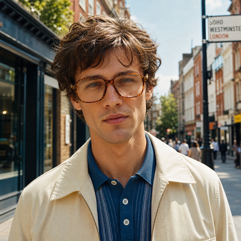 Dunhill 6219 Men's Square Oversized Glasses