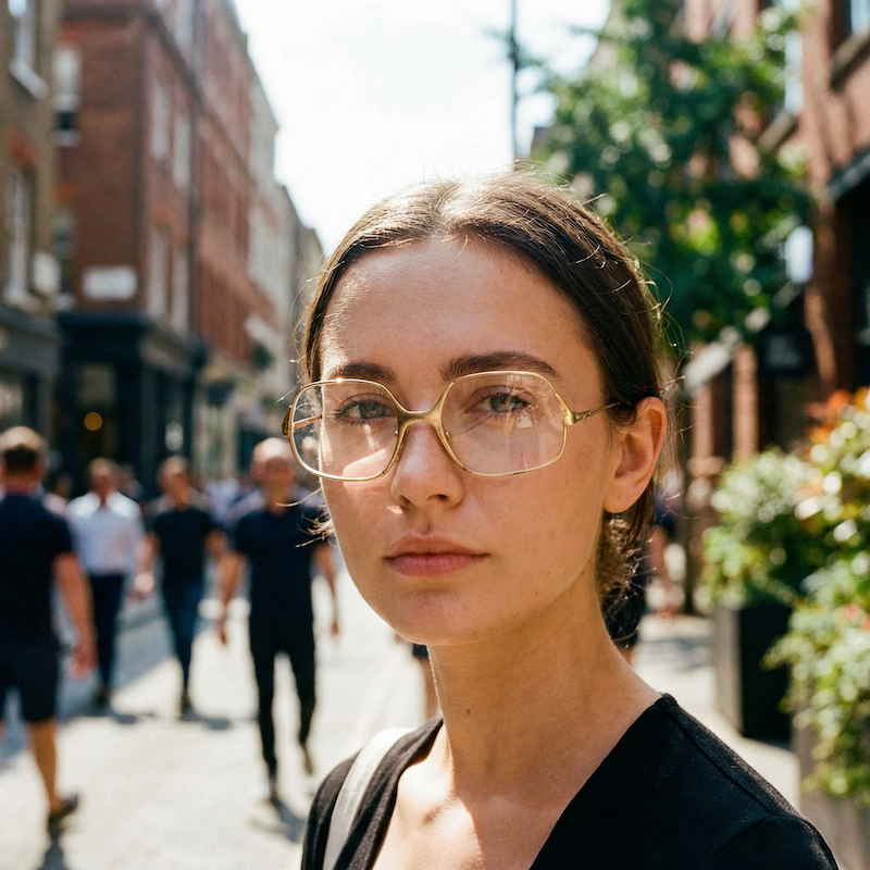 Menrad 3940 vintage glasses. Menrad glasses. 70s vintage glasses. Women's gold 70s glasses.