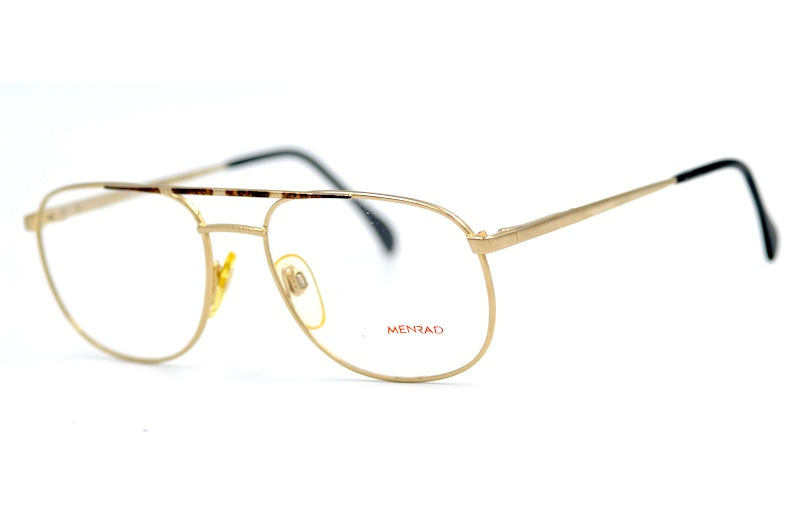 Menrad 469 202 men's vintage glasses. Men's gold aviator glasses. 