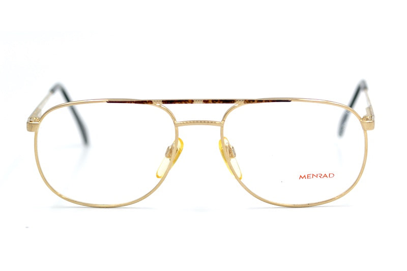Menrad 469 202 men's vintage glasses. Men's gold aviator glasses. 