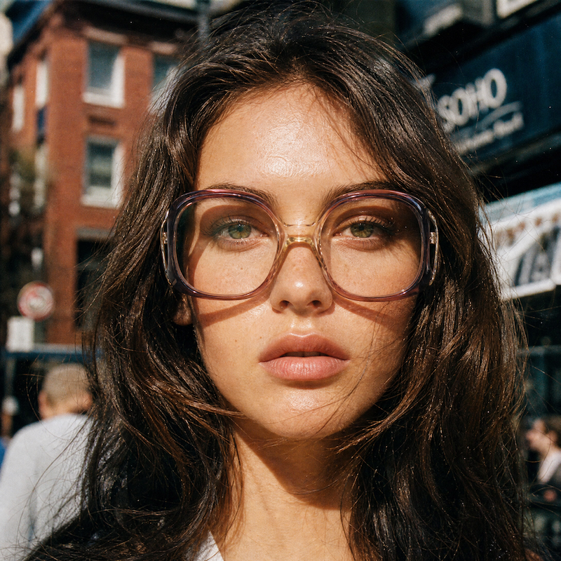 Metzler 097 women's 70s glasses. Petite oversized vintage glasses.