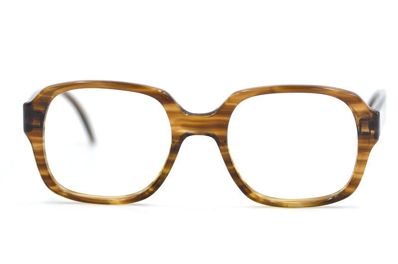 Metzler 442 Men's vintage glasses. 70's vintage glasses. Brown square 70s vintage glasses. 