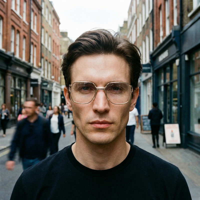 Metzler 7690 003 rare vintage glasses. 70s gold square vintage glasses. Unisex vintage glasses. High quality glasses. 