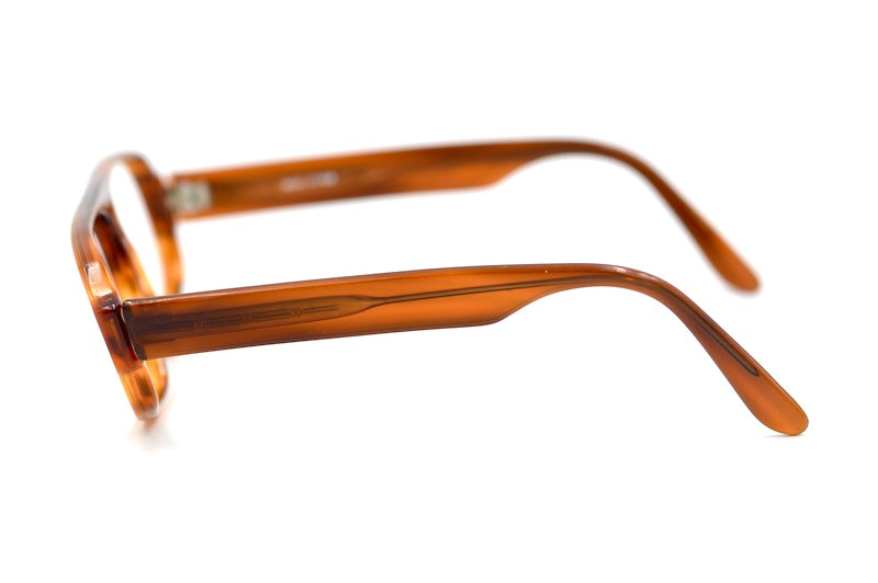 Mod 0102 men's 60s and 70s vintage glasses. 70s Brown aviator glasses.