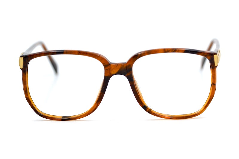 Montparnasse Men's 1970s Brown Square Vintage Glasses