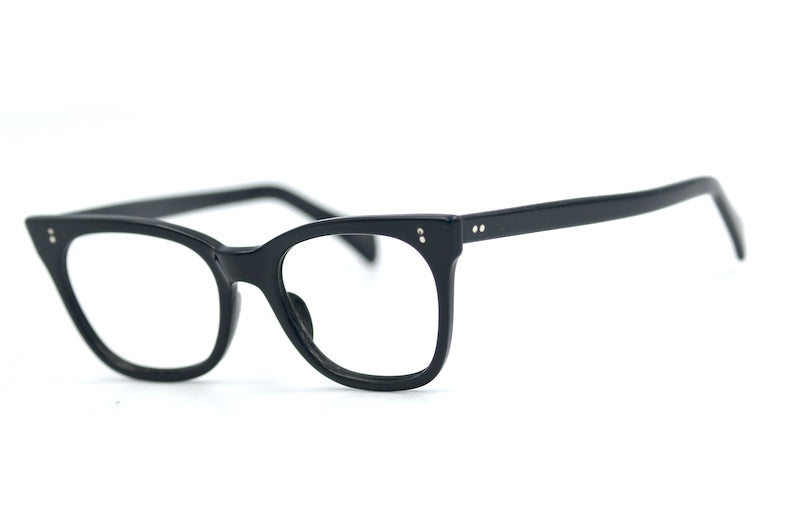 NHS 524 NHGC black petite vintage glasses. 