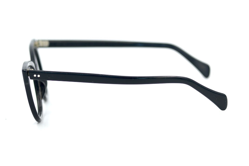 NHS 524 NHGC black petite vintage glasses. 